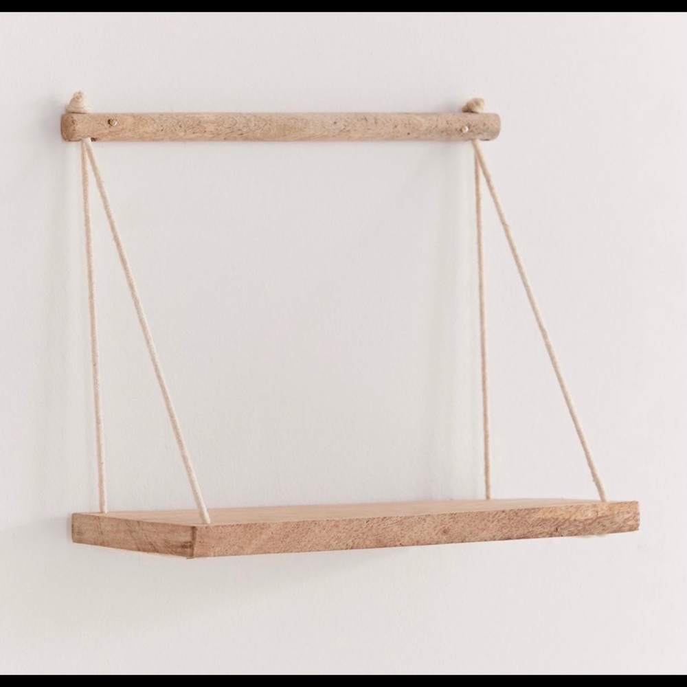 NWOT-UO wooden wall hanging shelf